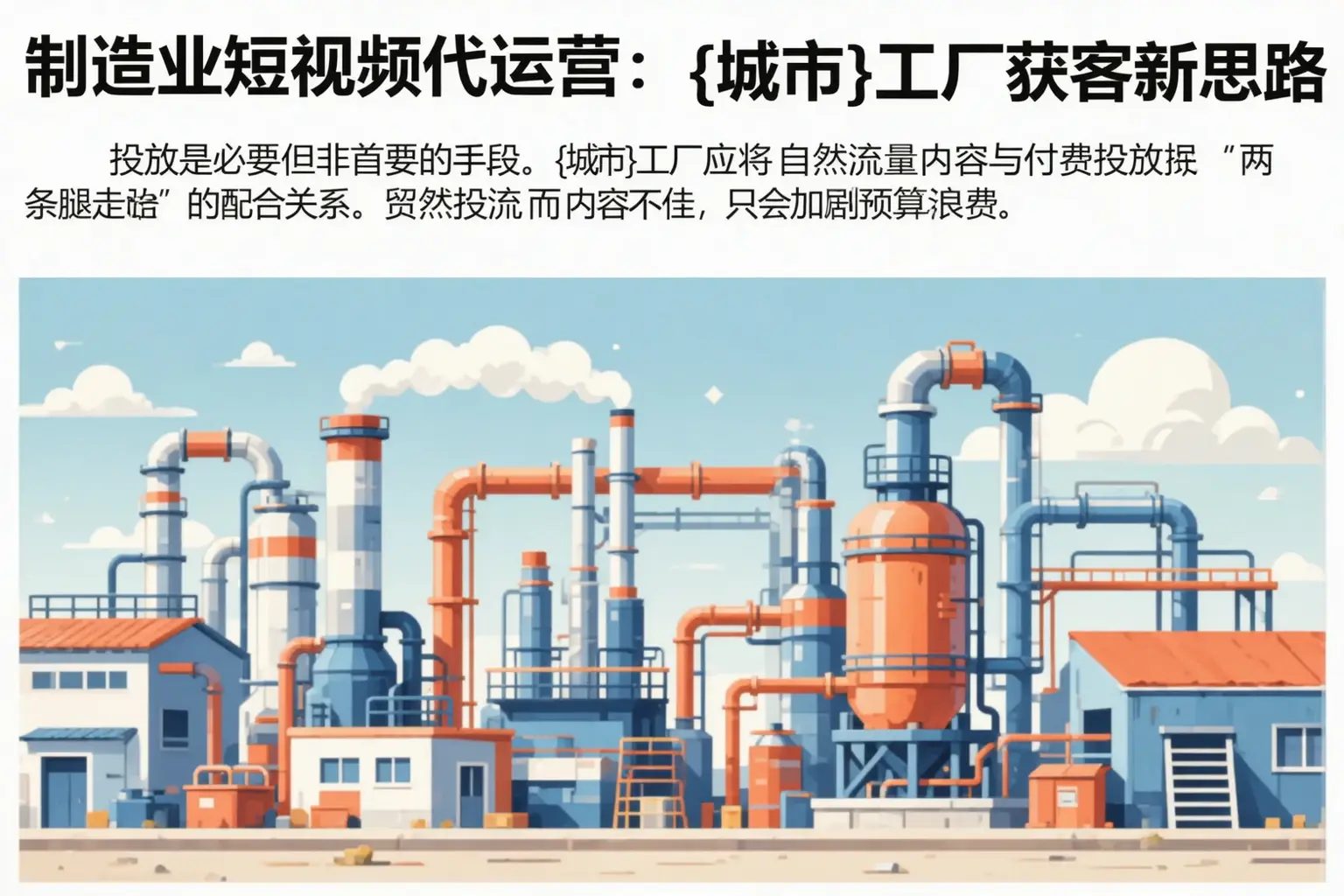 制造业短视频代运营:延津工厂获客新思路